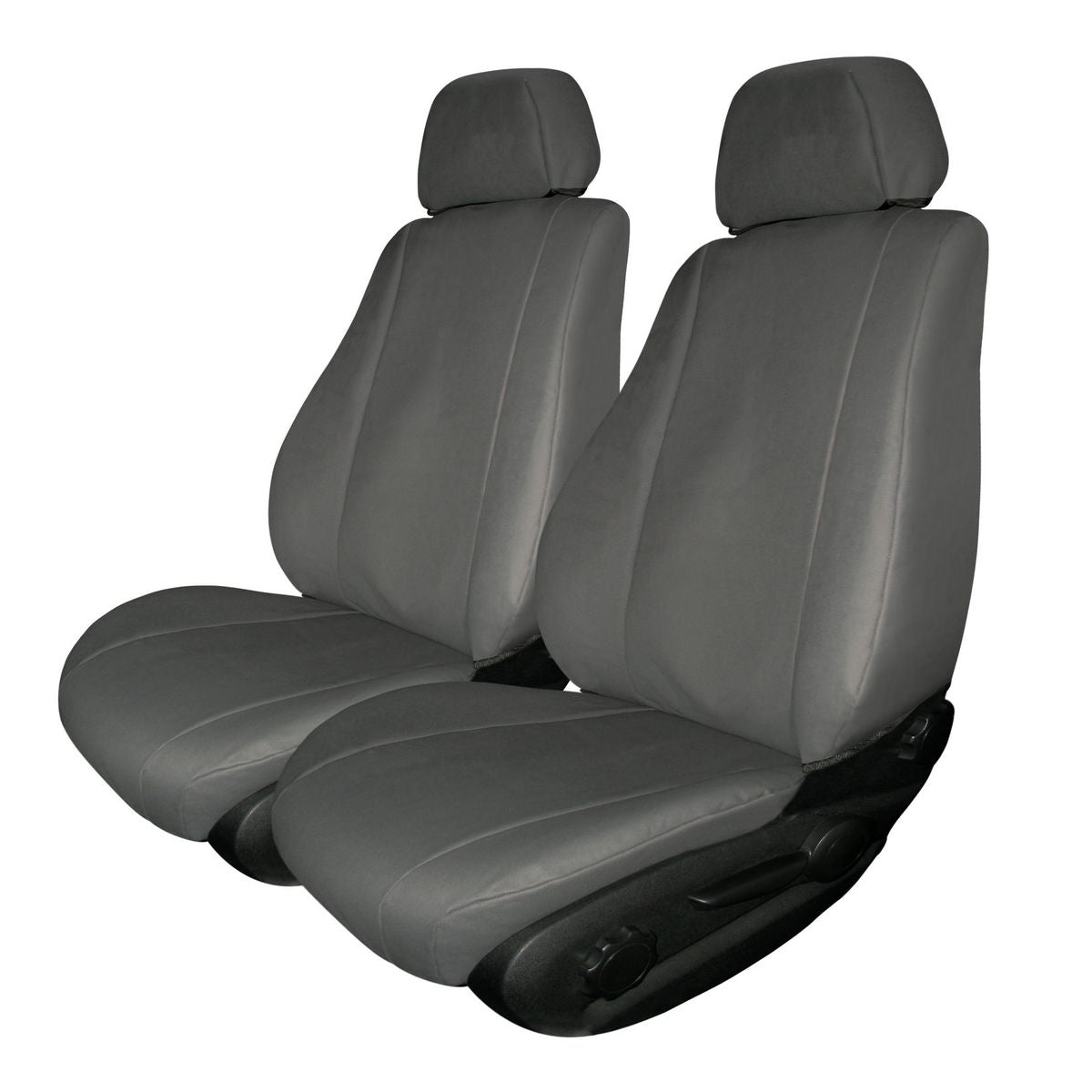 True Fit Tailored Fit Front Car Seat Covers Canvas, Charcoal - Pair CISUDMAXTFF
