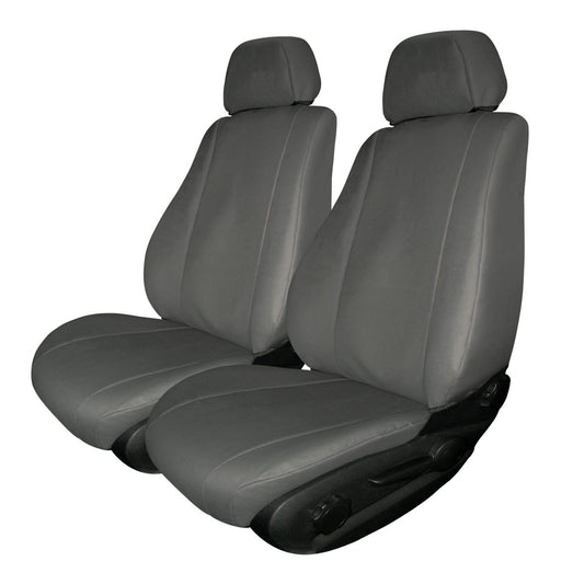 True Fit Tailored Fit Front Car Seat Covers Canvas, Charcoal - Pair CISUDMAXTFF