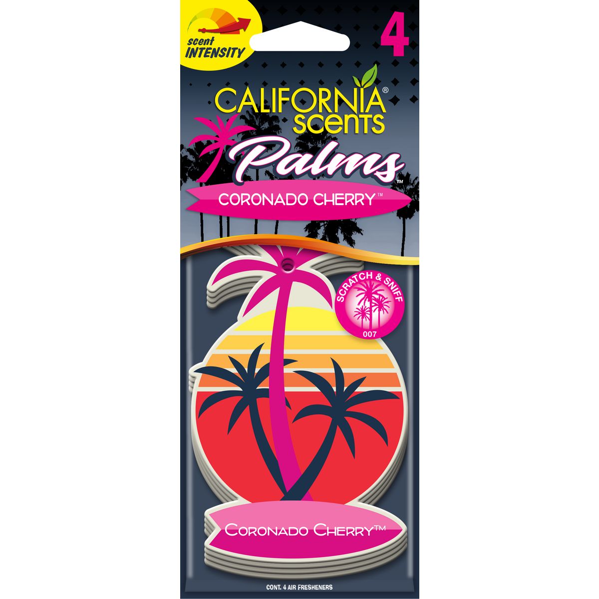 California Scents Car Air Freshener - Coronado Cherry Palm 4 Pack E302706200