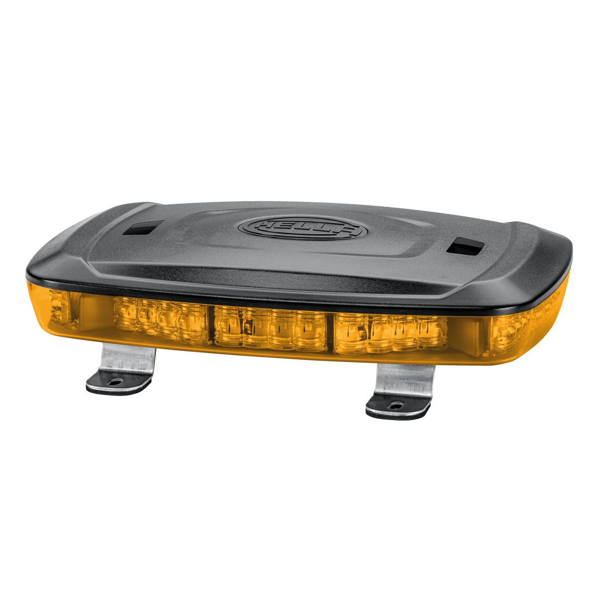 Hella 12/24V Micro Light Bar, Amber LED/Amber Lens, Bracket Mount 255X165X49mm 2RL014566311