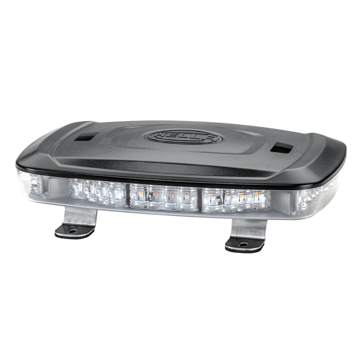 Hella 12/24V Micro Light Bar, Amber LED/Clear Lens, Bracket Mount 255X165X49mm 2RL014566111