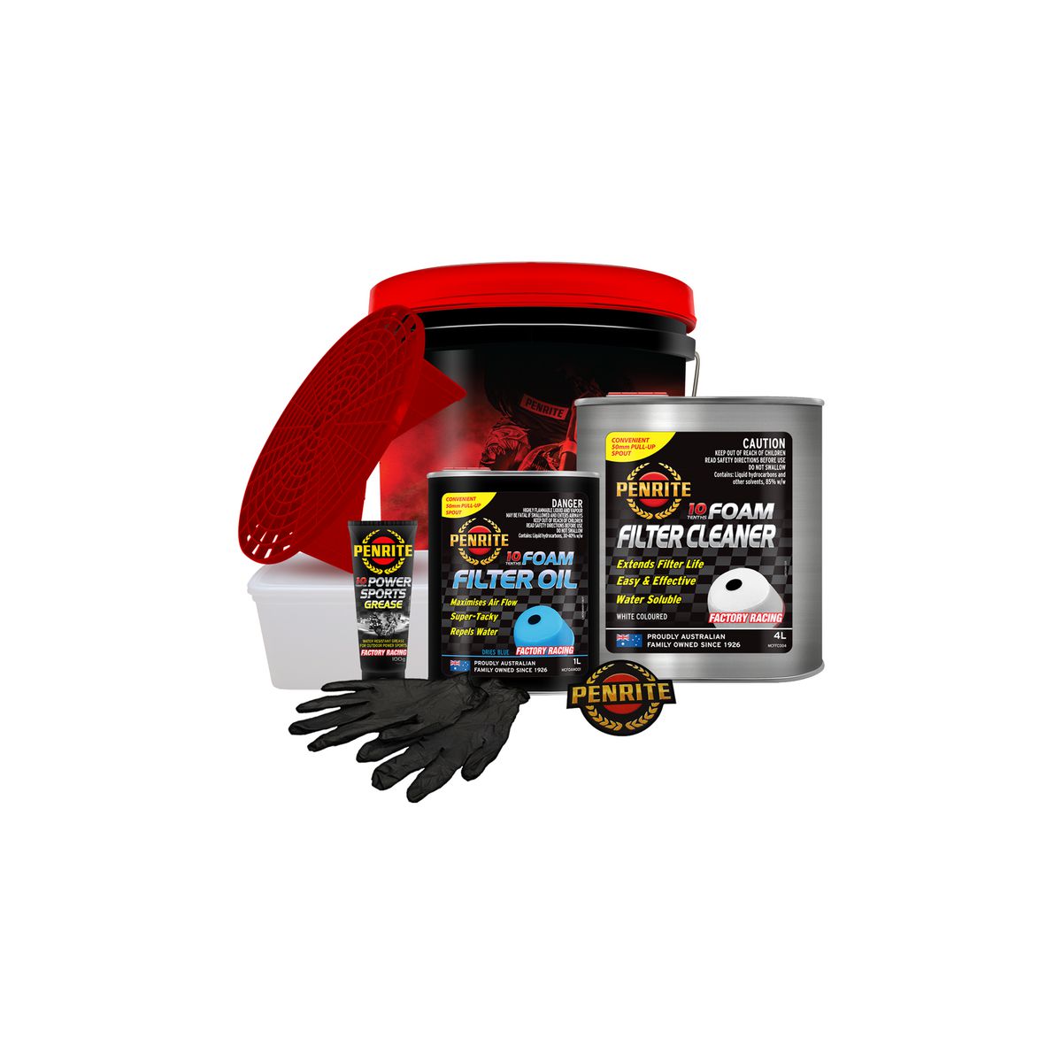 Penrite Motor Cycle Foam Filter Cleaning Kit MCFFCKIT