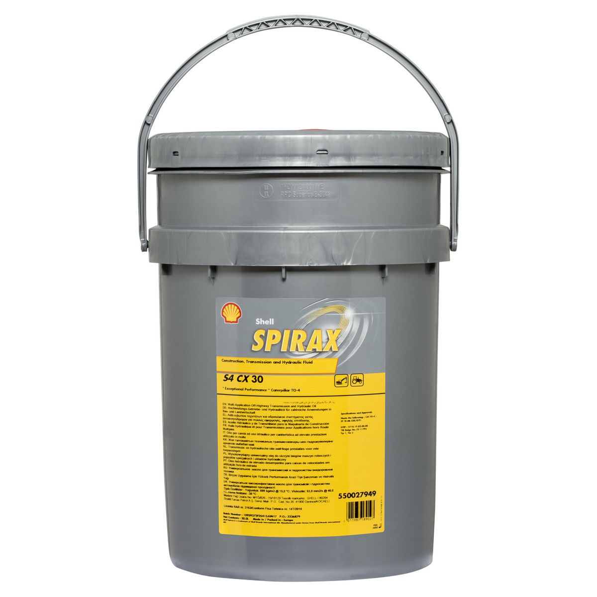 Shell Lubricants Spirax S4 CX 30 Transmission Fluid 20L 300011417