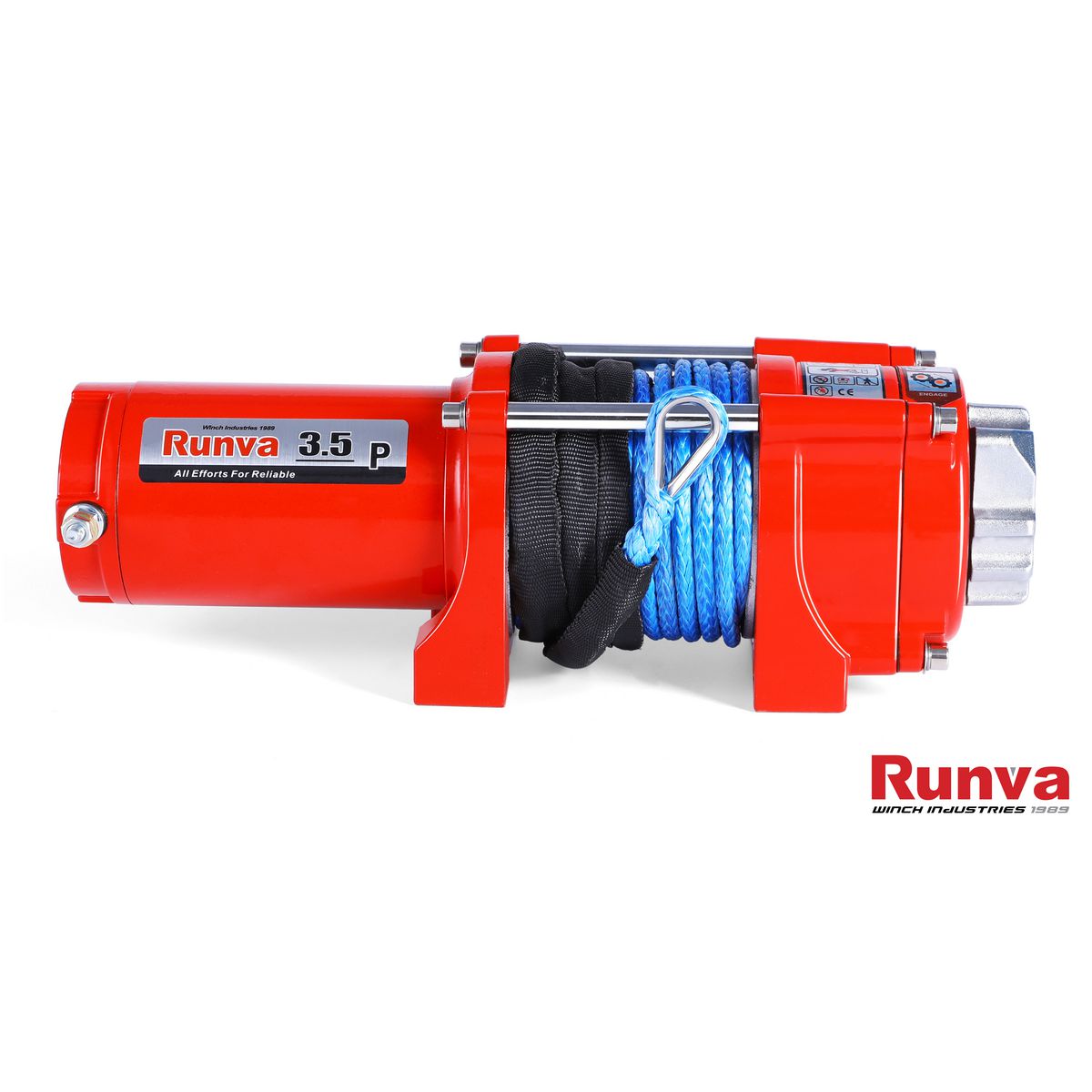 Runva 3.5P ATV Winch 12V 3500lb W/Synthetic Rope 35P12VD