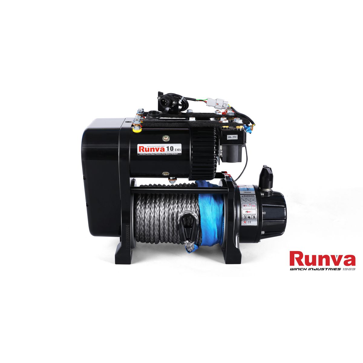 Runva EWS10000 Premium 4X4 Winch 24V 10000lb W/Synthetic Rope IP67 Protection EWS1000024VD