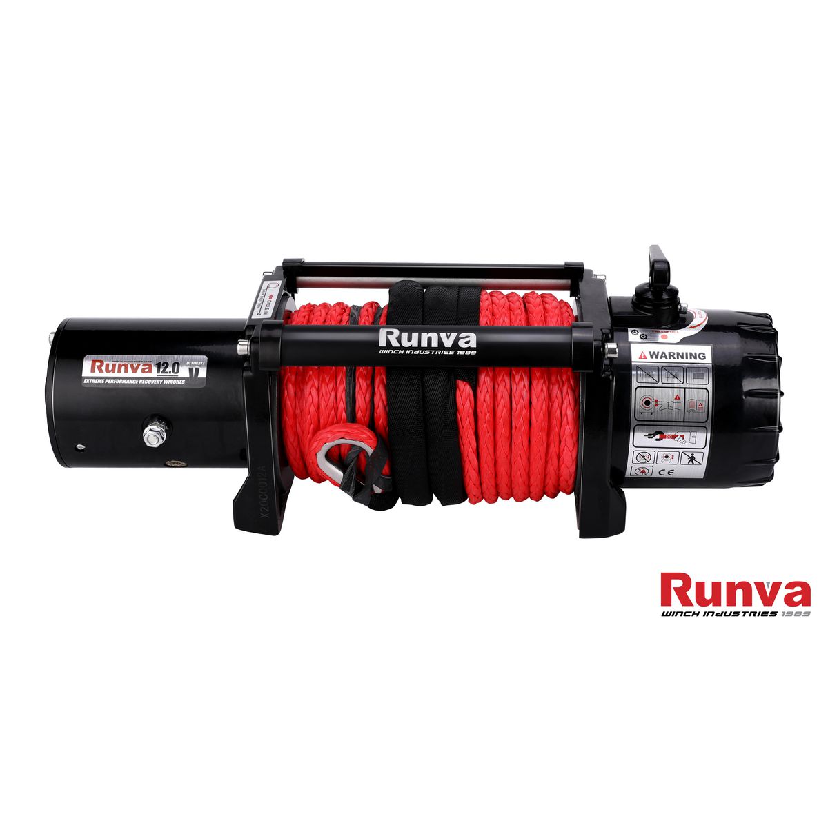 Runva EWB20000 Premium 4X4 Winch 12V 20000lb W/Synthetic Rope IP67 Protection EWB2000012VD