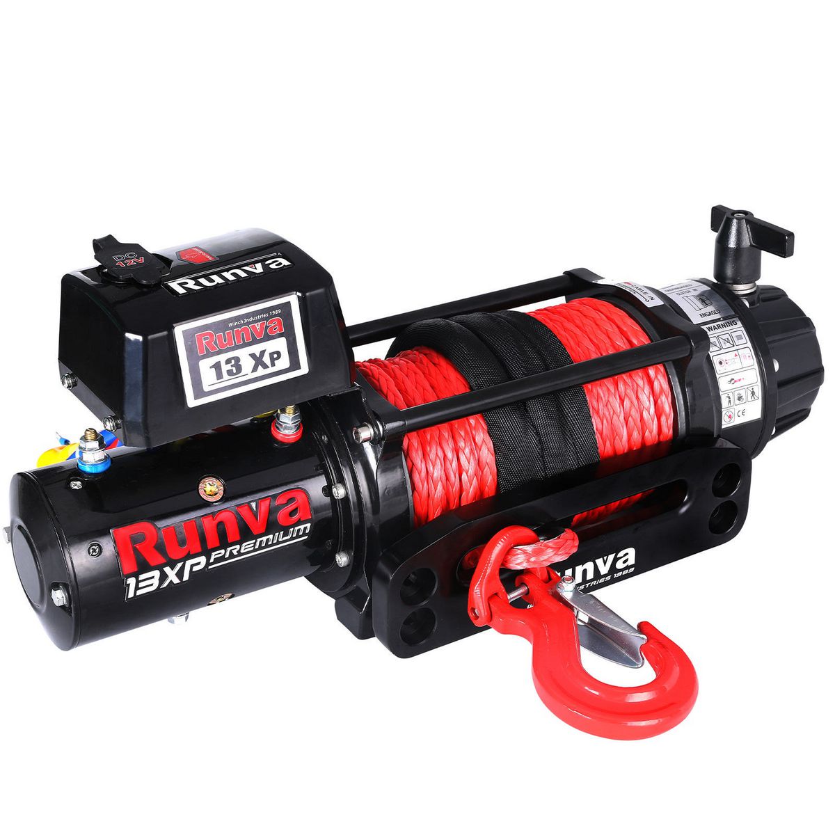Runva 13XP Premium 4X4 Winch 12V 13000lb W/Synthetic Rope IP67 Protection 13XPPREMIUM12VD