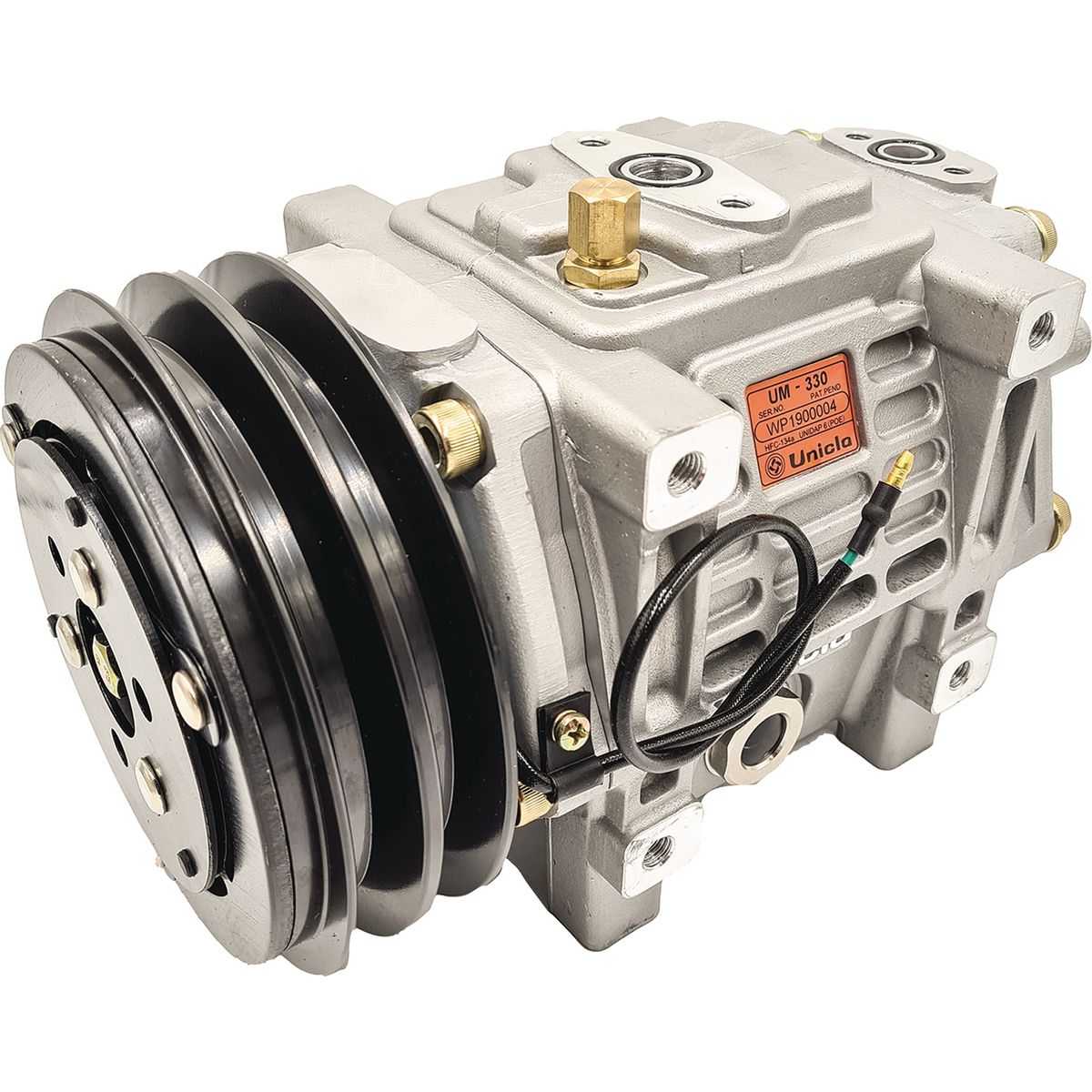 Unicla Um330 Air Conditioning Compressor 24V 168Mm Bb Pad R134A Poe Oil CXU8735E