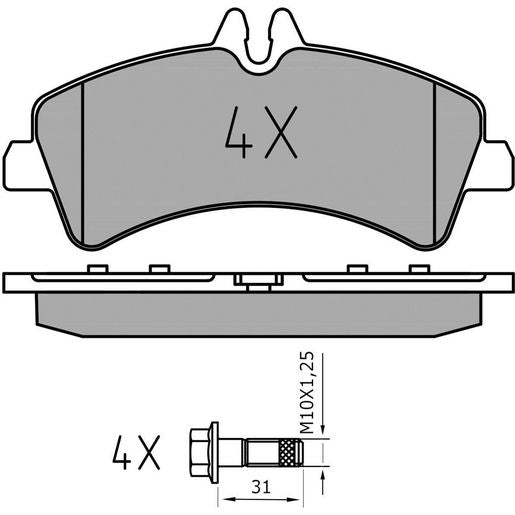 MEYLE Brake Pad Set 025 292 1720/PD