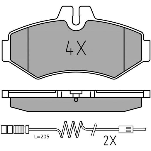 MEYLE Brake Pad Set 025 230 2118/PD