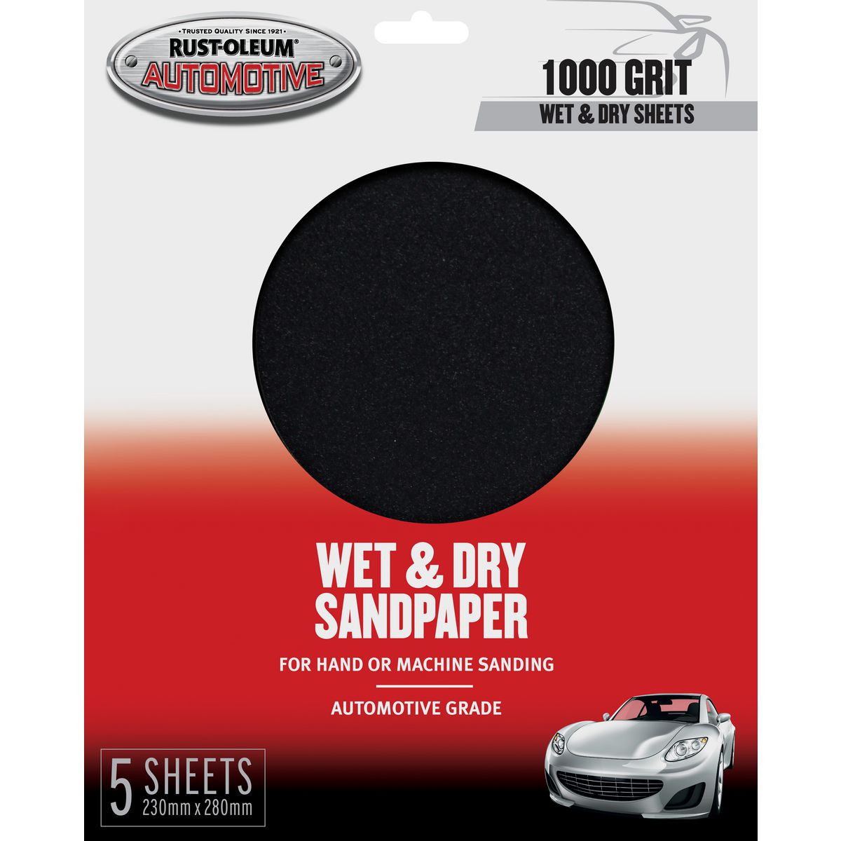Rust-Oleum Wet & Dry Sandpaper 1000 Grit 5 Pack 367634