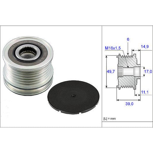 INA Free Wheel Clutch Altenator 535 0050 10