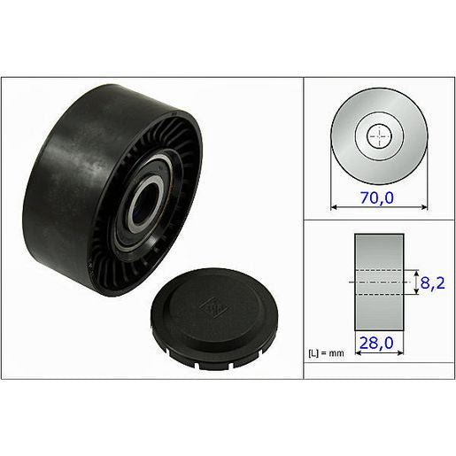 INA Deflection Pulley Drive Belt 532 0468 10