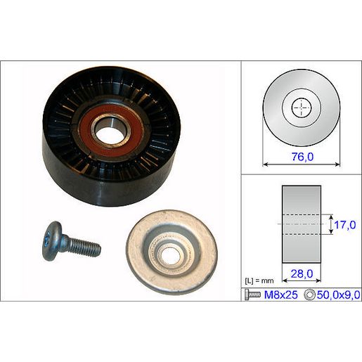 INA Drive Belt Idle 532 0648 10