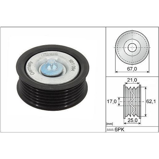 INA Drive Belt Idler 532 0629 10
