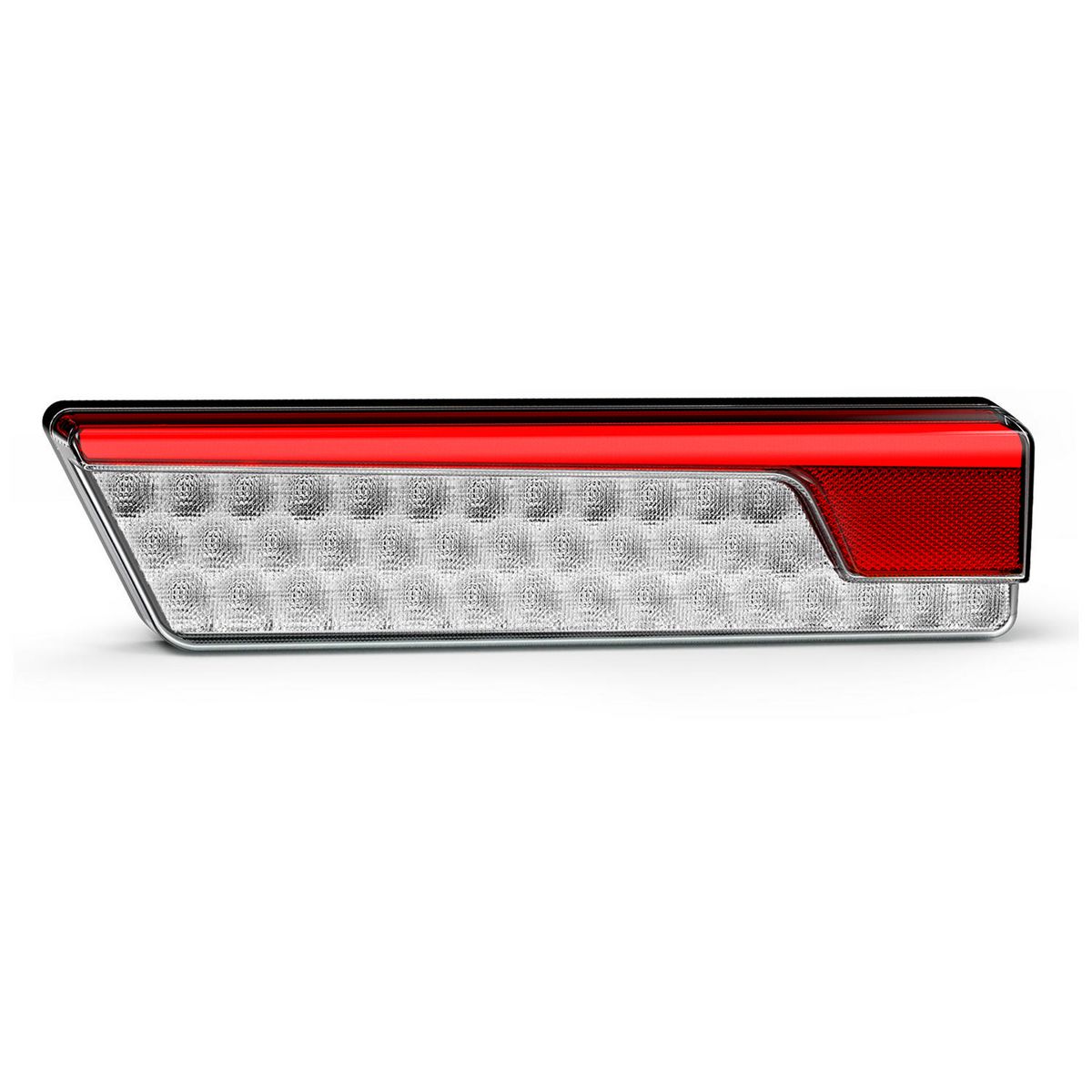 LED Autolamps - Rear combination LHS tail light with sequential indicator, Chrome 355ARWMRBCSB