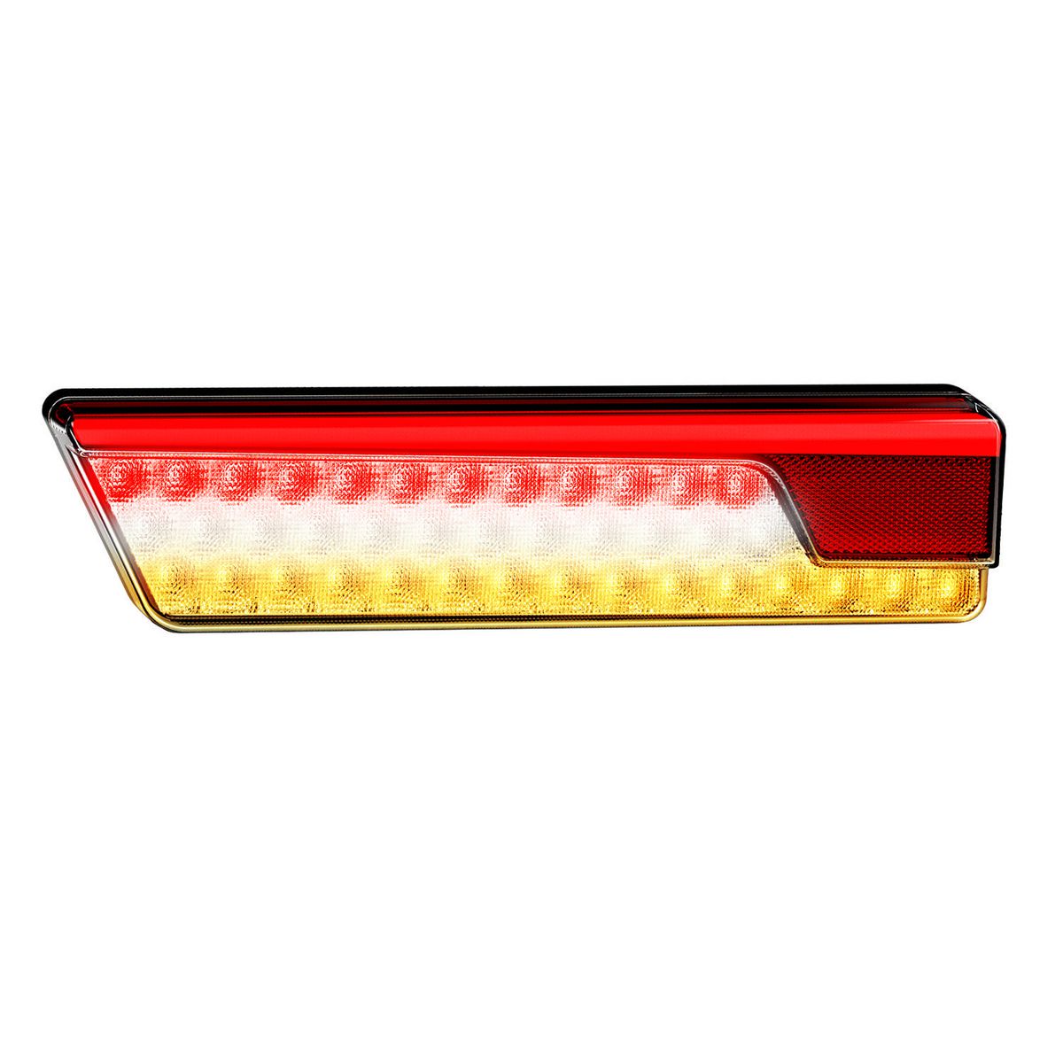 LED Autolamps - Rear combination LHS tail light with sequential indicator, Chrome 355ARWMRBCSB