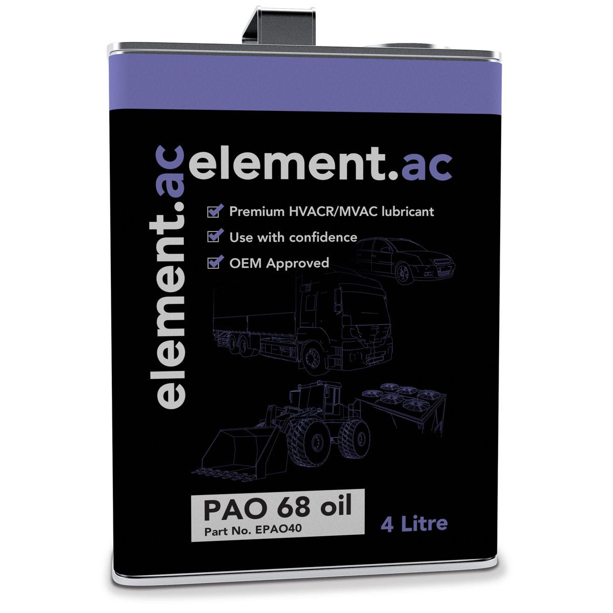 element.ac PAO 68 oil (Polyalphaolefin) 4L EPAO40