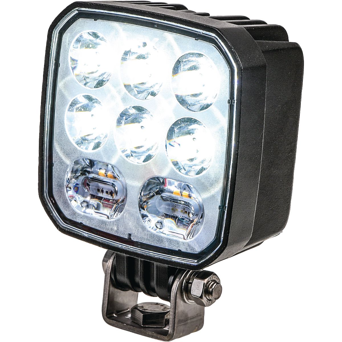 OEX Integrated Flood Work Light / Amber Warning Light 12/24V ACX5587