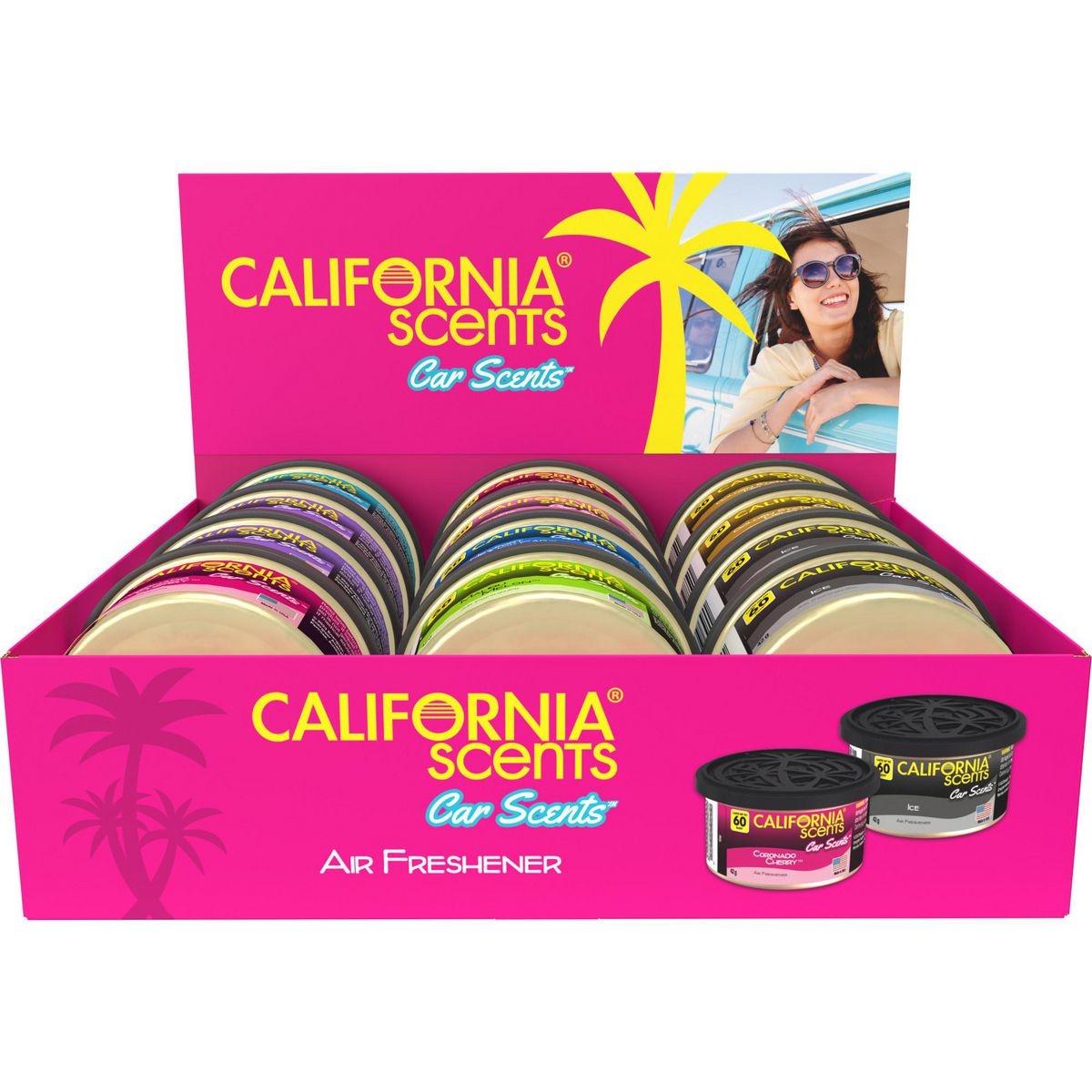 California Scents Air Freshener Assorted Can 42G Z-CCS-AU-12CT