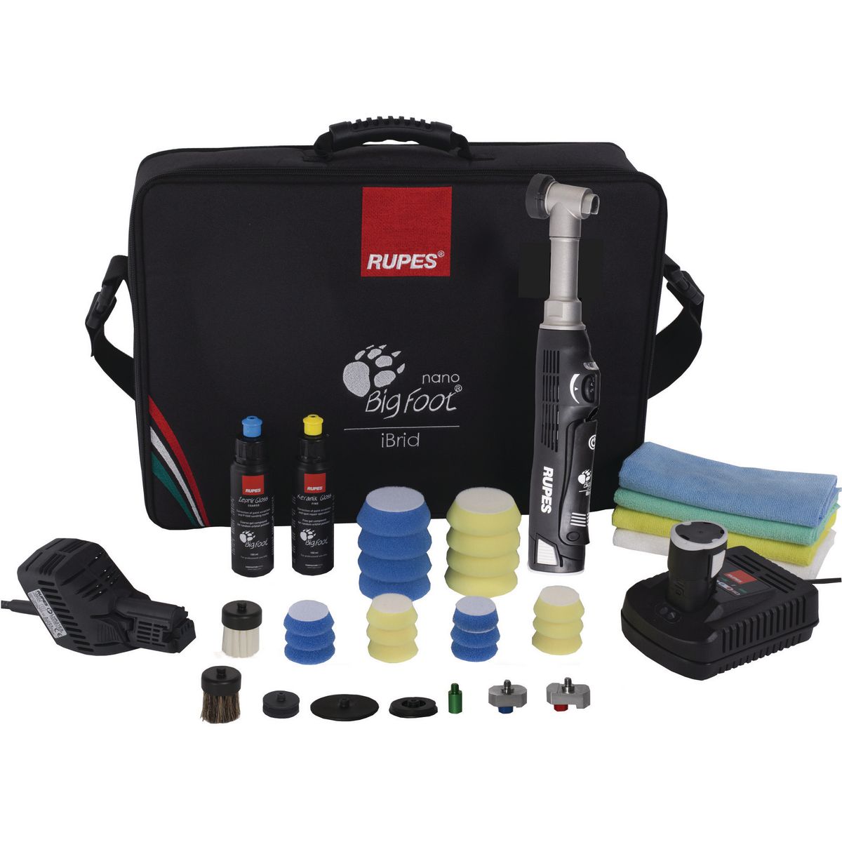 Rupes Nano Big Foot iBrid Polisher Kit Long Neck