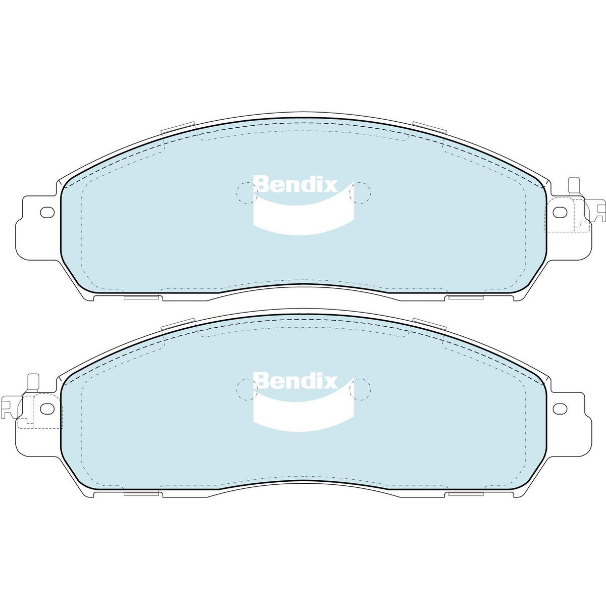Bendix Ultimate 4WD Brake Pad Set Front DB2374 ULT4WD