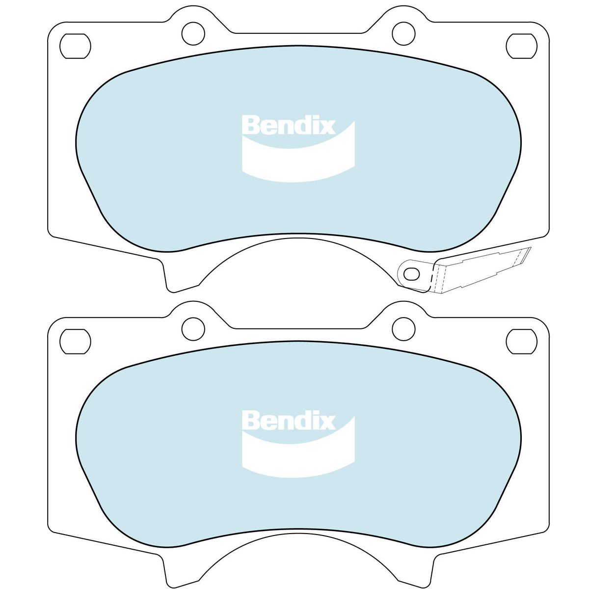 Bendix Ultimate 4WD Brake Pad Set Front DB1482 ULT4WD