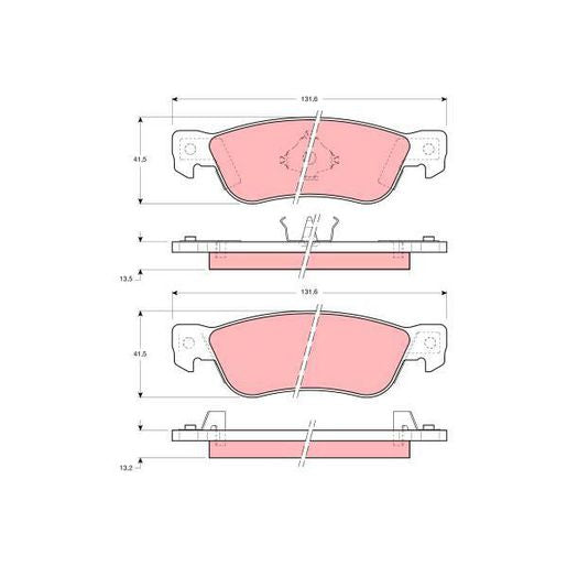 TRW Brake Pad Set GDB768DT