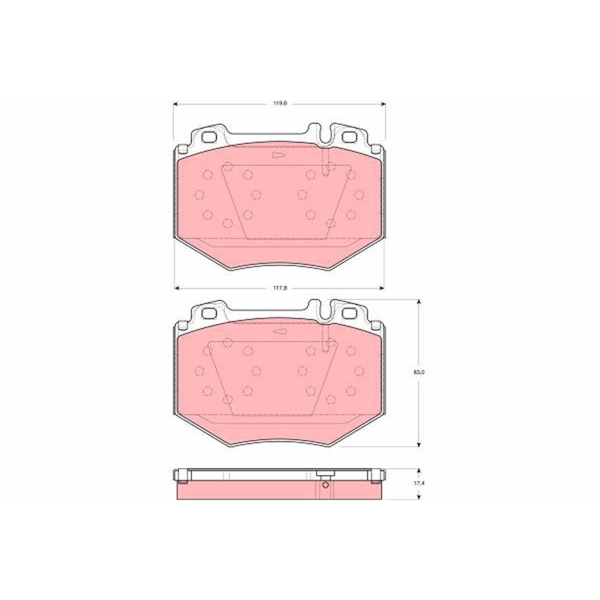 TRW Brake Pad Set GDB1575