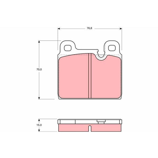 TRW Cotec Brake Pad Set Front GDB918