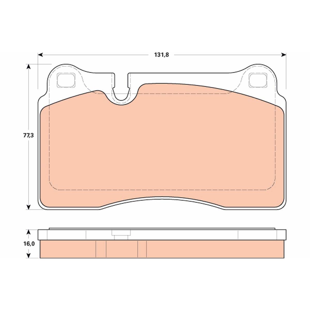 TRW Brake Pad Set GDB1912
