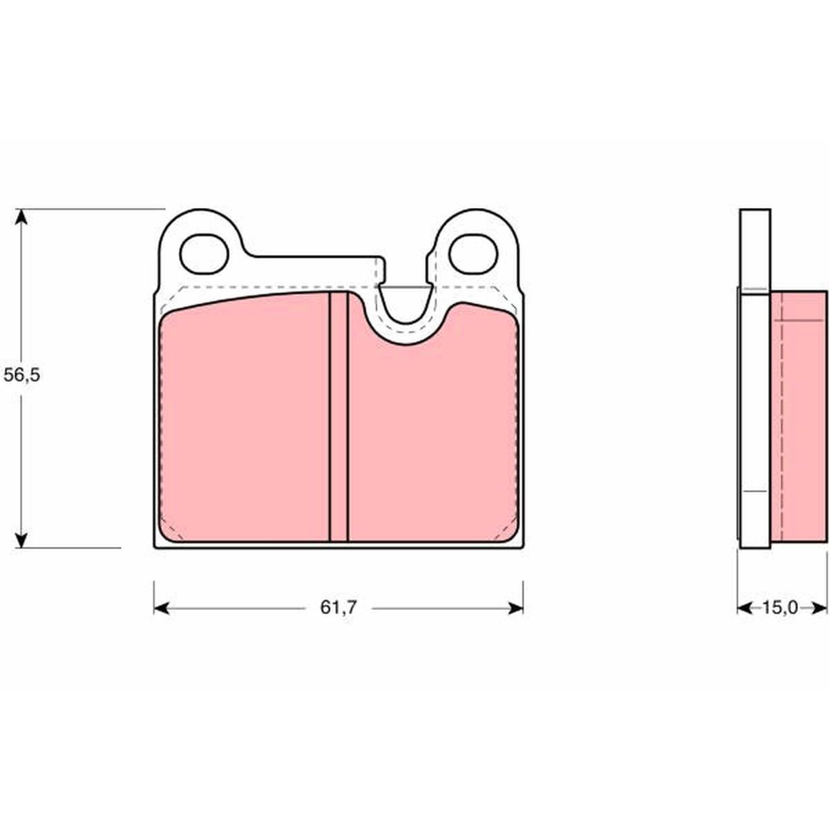 TRW Cotec Brake Pad Set GDB919