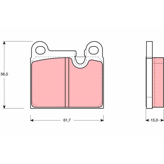 TRW Cotec Brake Pad Set GDB919