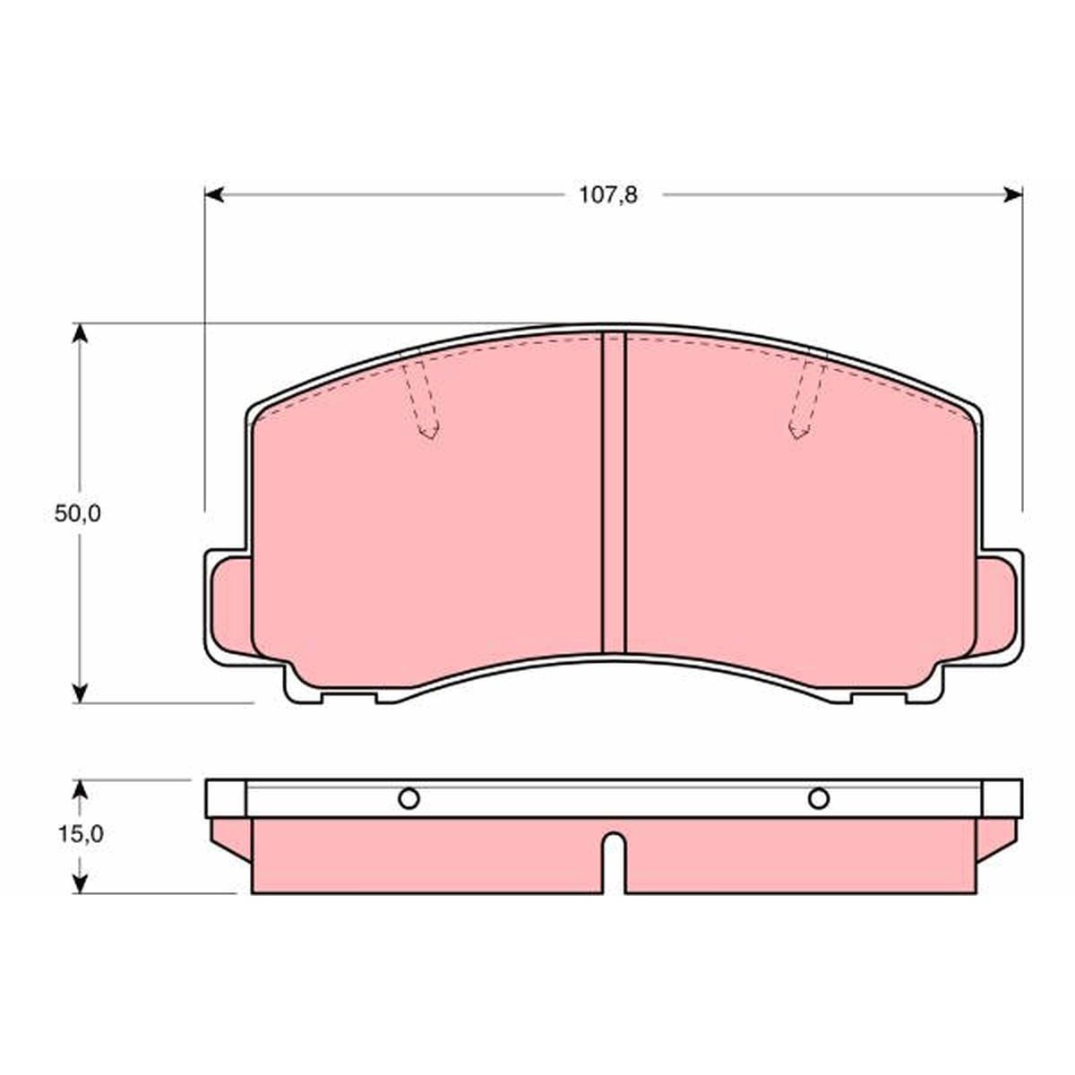 TRW Cotec Brake Pad Set Front GDB312