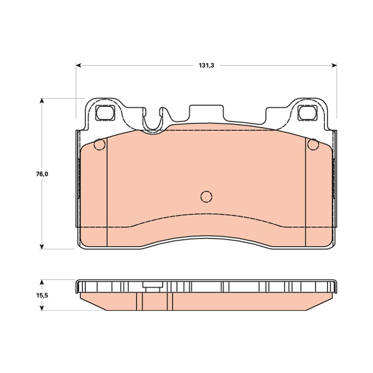 TRW Brake Pad Set GDB1906