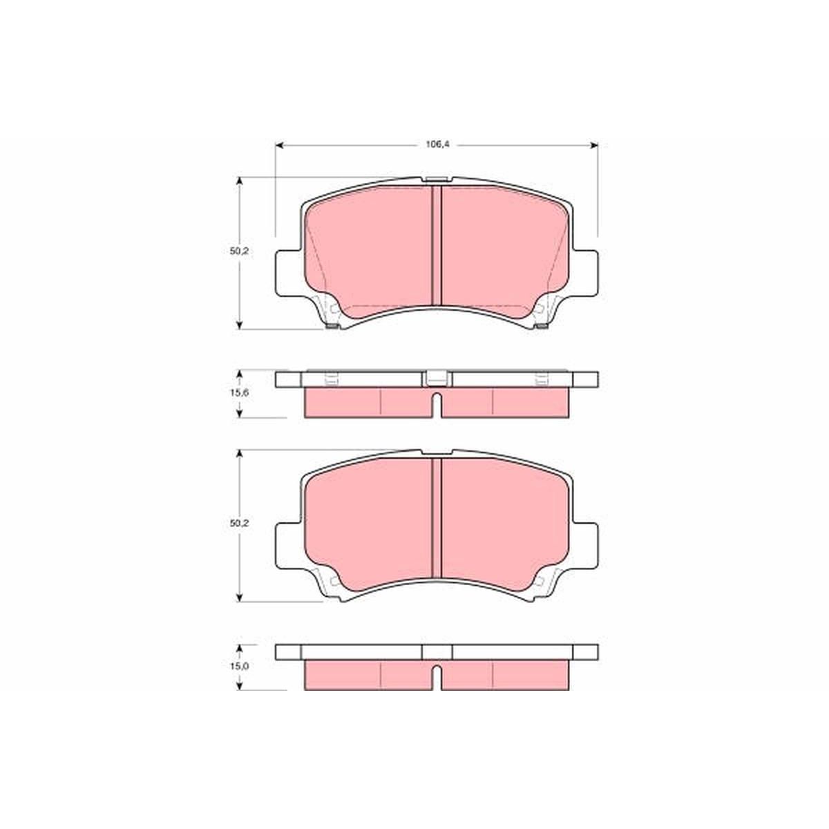 TRW Cotec Brake Pad Set GDB3221