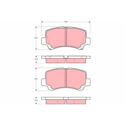 TRW Cotec Brake Pad Set GDB3221