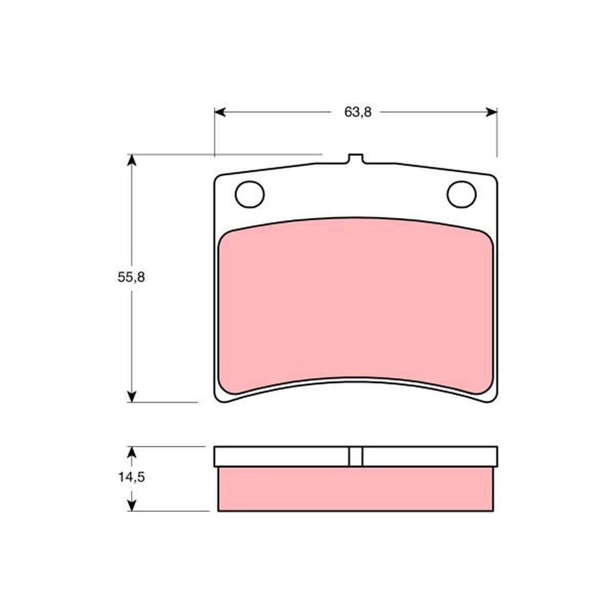 TRW Brake Pad Set GDB1011