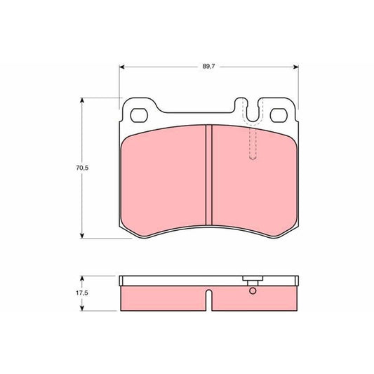 TRW Cotec Brake Pad Set GDB929