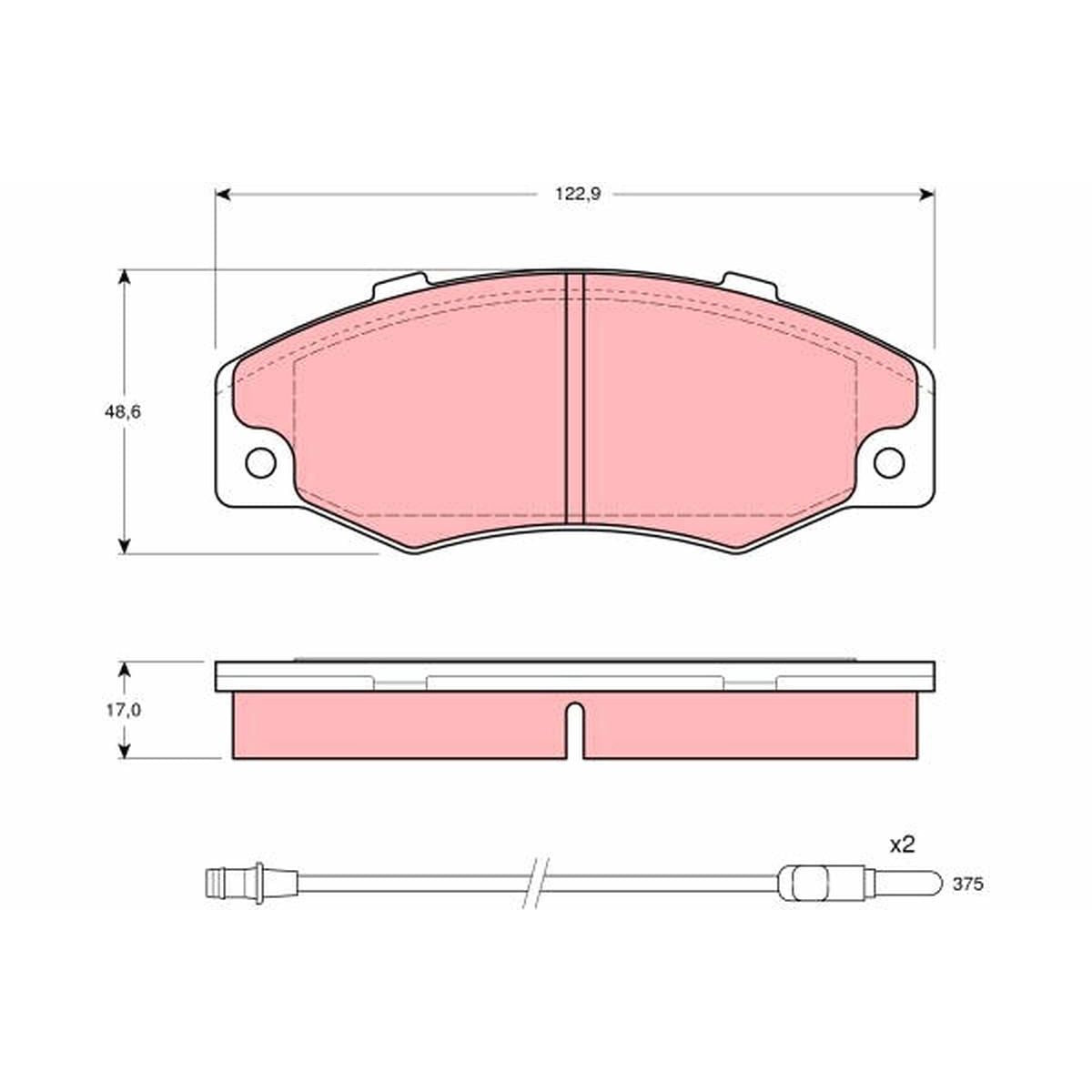 TRW Cotec Brake Pad Set GDB903