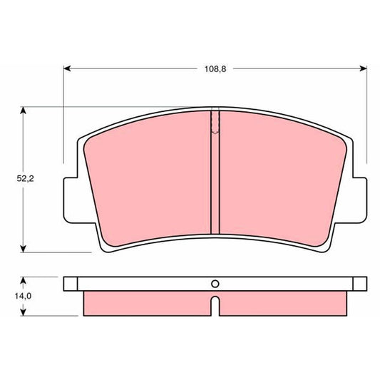 TRW Cotec Brake Pad Set GDB139