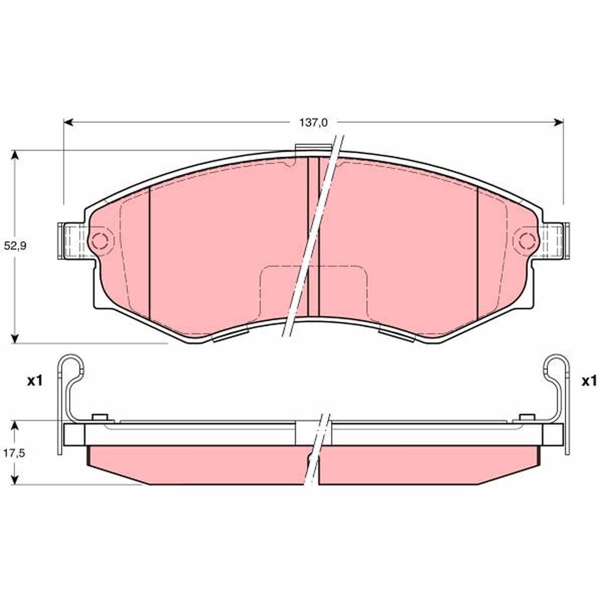 TRW Brake Pad Set GDB3211