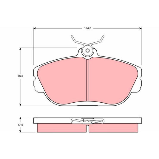 TRW Cotec Brake Pad Set GDB4033
