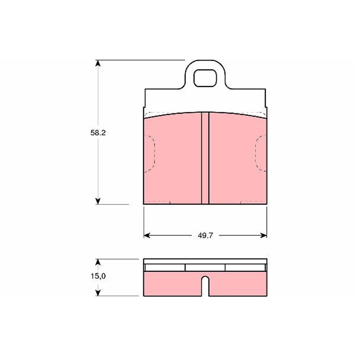 TRW Cotec Brake Pad Set Front GDB103