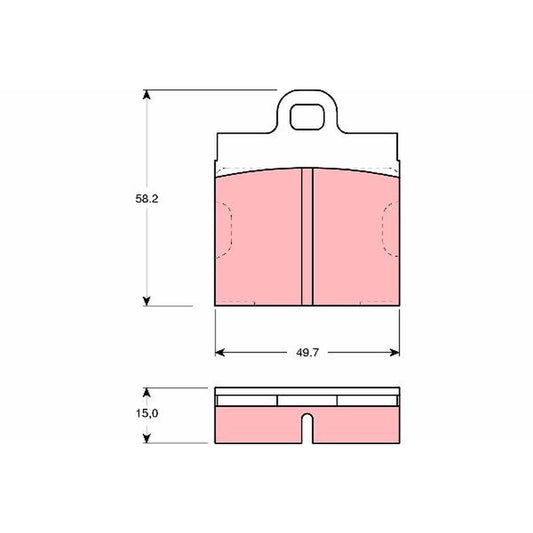 TRW Cotec Brake Pad Set Front GDB103