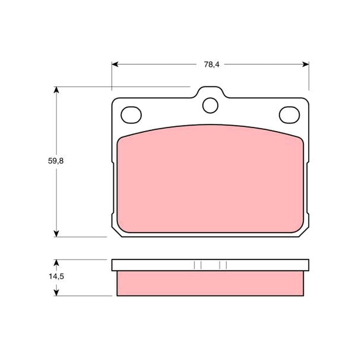 TRW Cotec Brake Pad Set Front GDB295