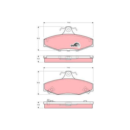 TRW DTEC Brake Pad Set Rear GDB3135DT