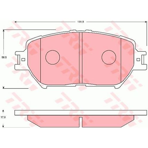 TRW Brake Pad Set GDB7224DT