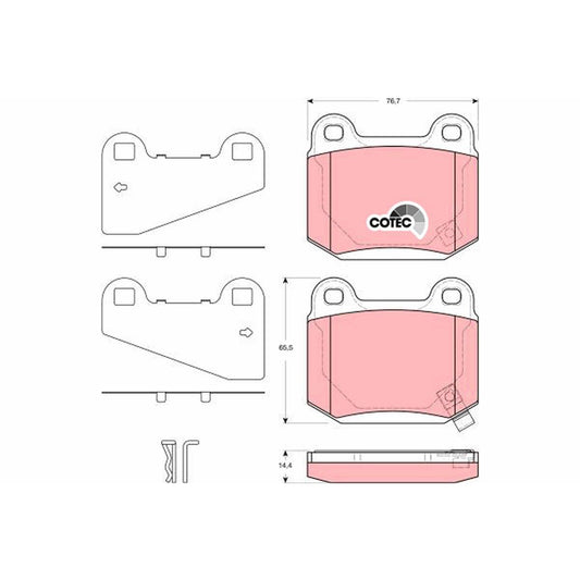 TRW Cotec Brake Pad Set GDB3350