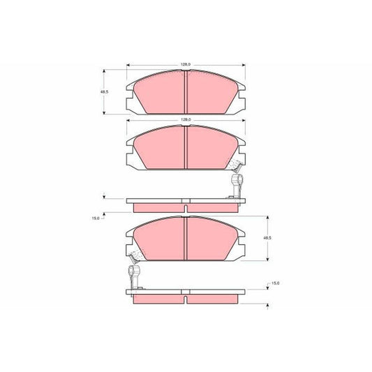 TRW Cotec Brake Pad Set GDB925